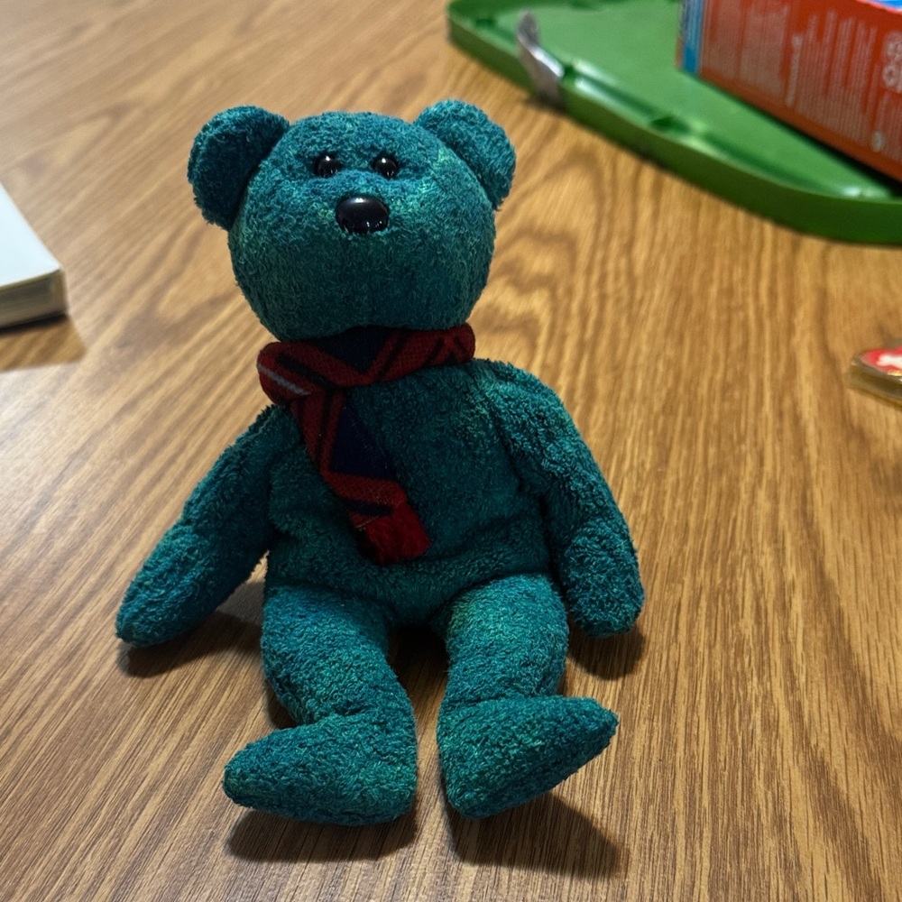 Plush Green Teddy Bear Toy
